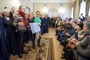 Vasario 16-osios Akto originalo eksponavimo Lietuvoje paskutinei dienai skirtas renginys