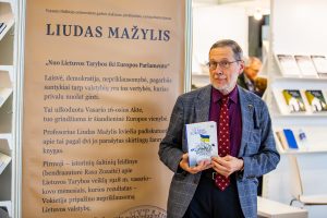 Liudo Mažylio knygos „Vėl karas EUROPOJE“ pristatymas Vilniaus knygų mugėje