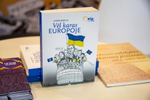 Liudo Mažylio knygos „Vėl karas EUROPOJE“ pristatymas Vilniaus knygų mugėje